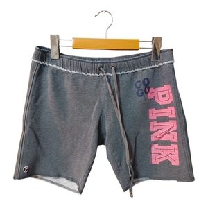 PINK Victoria's Secret Gray and Pink Athletic Shorts